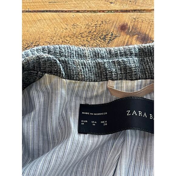 Zara Gray Plaid Blazer - Picture 6 of 10